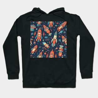 Rocket Pattern Hoodie